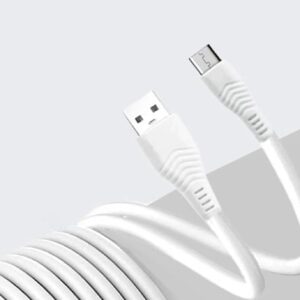 eZell Micro USB Charging Cable 3 Meters (white) Ruby Series USB to Micro USB Long Length Cable For Mobile phones, Tablets, gadgets Etc.-white