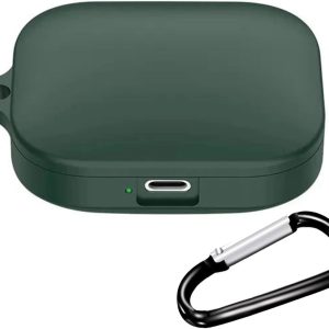 eZell Compatible with Redmi Buds 6 Case Cover, Full Protective Silicone Pouch Dust-Proof Designed for Redmi Buds 6 with Keychain, LED Visible