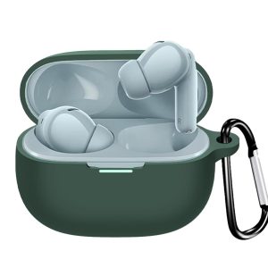 eZell Compatible with Xiaomi Redmi Buds 5 Pro Case Cover, Full Protective Silicone Pouch Dust-Proof Designed for Xiaomi Redmi Buds 5 Pro with Keychain, LED Visible