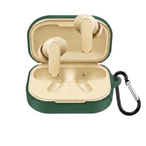 eZell Compatible with Realme Buds Air 8 Case Cover, Full Protective Silicone Pouch Dust-Proof Designed for Realme Earbuds Air 7 Pro with Keychain, LED Visible