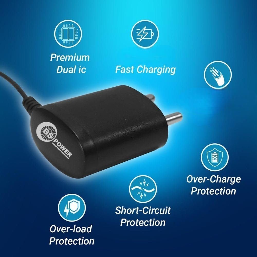 Jio Phone Charger 18W Micro USB Fast Charger by BS Power | Safe & Reliable Charging - Image 2